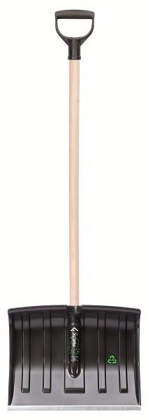 Лопата для снега Prosperplast Practic Eco с деревянной ручкой 37x113,5 см Черный (CNT00011760) - фото 2 Лопата для снега Prosperplast Practic Eco с деревянной ручкой 37x113,5 см Черный (CNT00011760) - фото 2