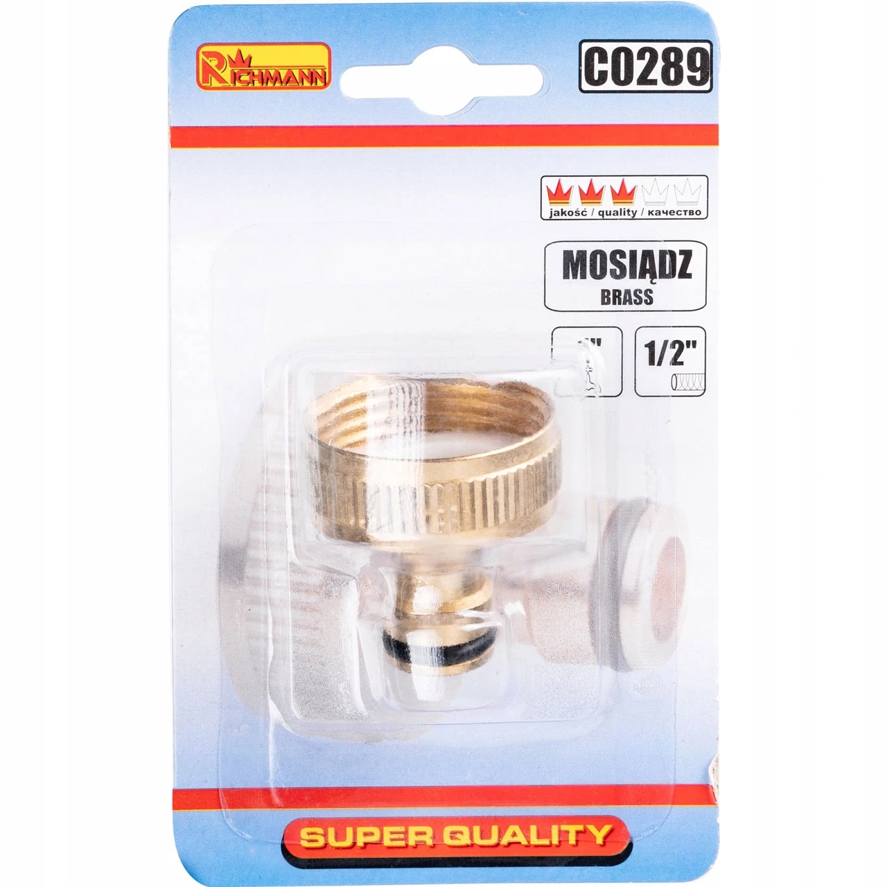 З'єднувач для шланга Forester ніпель 1' на шланг ½' Richmann (C0289) - фото 3