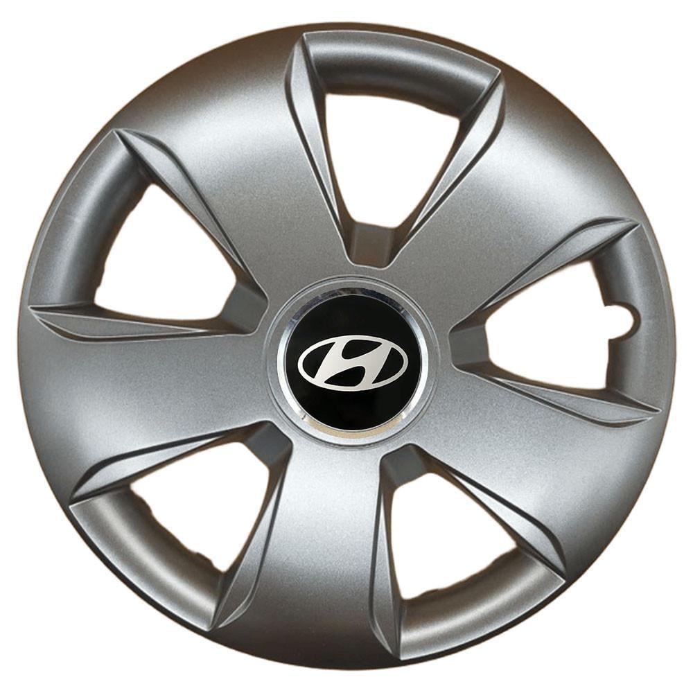 Колпаки SJS 102 с логотипом Hyundai 4 шт. R13 Серебряный (2789080495)