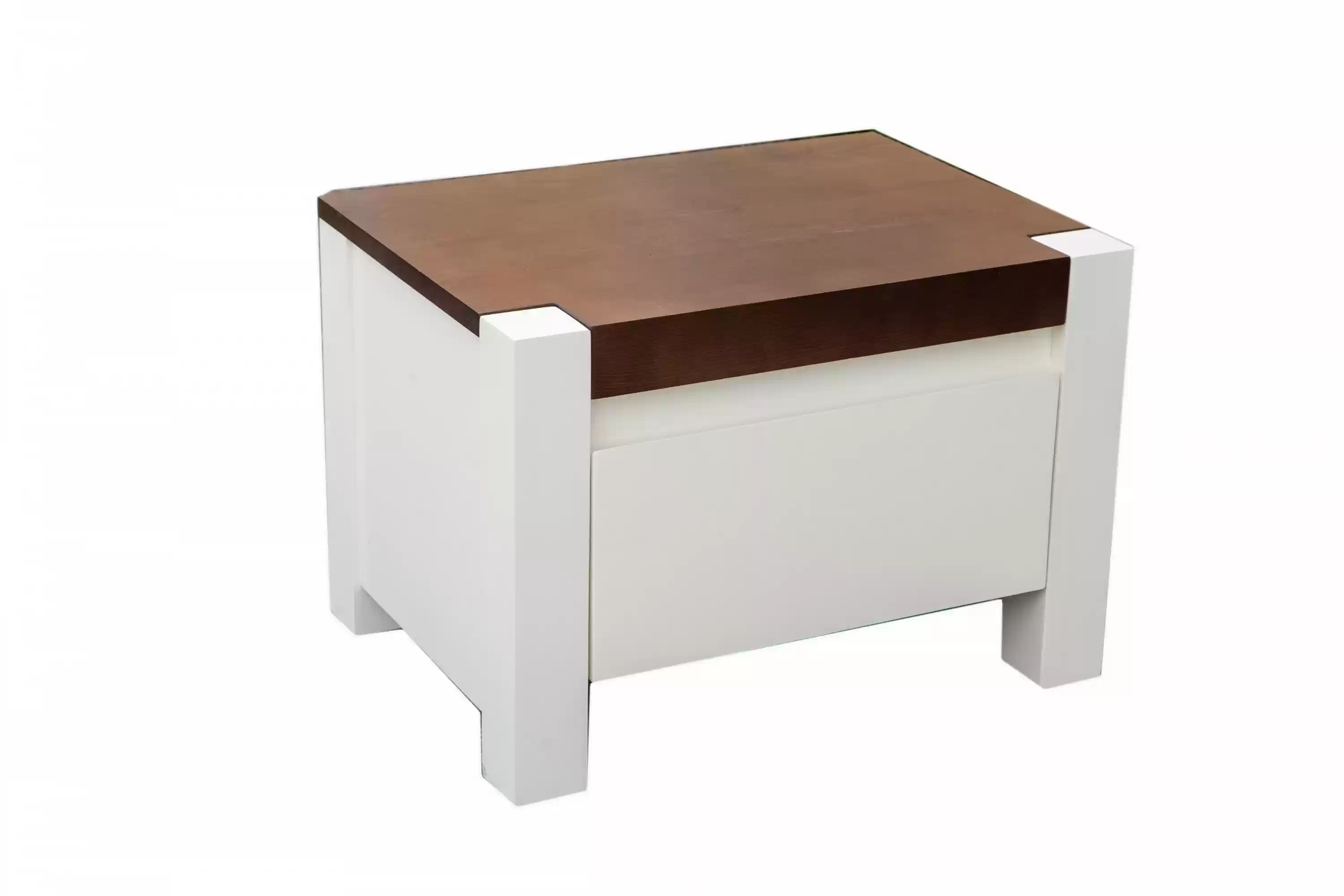 Тумбочка прикроватная Микс Мебель Беатрис Ваниль/Орех темный Тумбочка прикроватная Микс Мебель Беатрис Ваниль/Орех темный