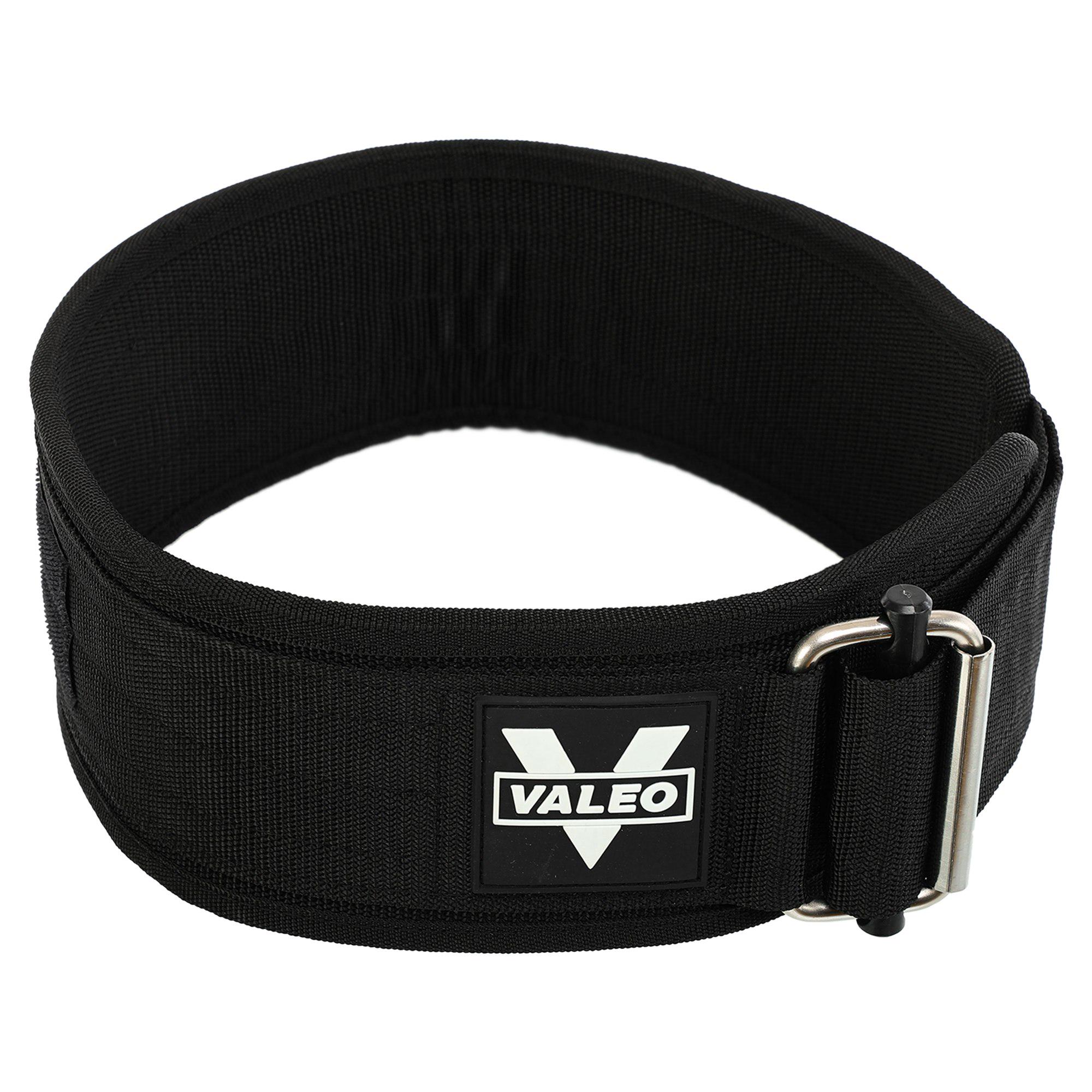 Пояс атлетический текстильный VALEO TA-1148 спинка 10,5 см L Черный