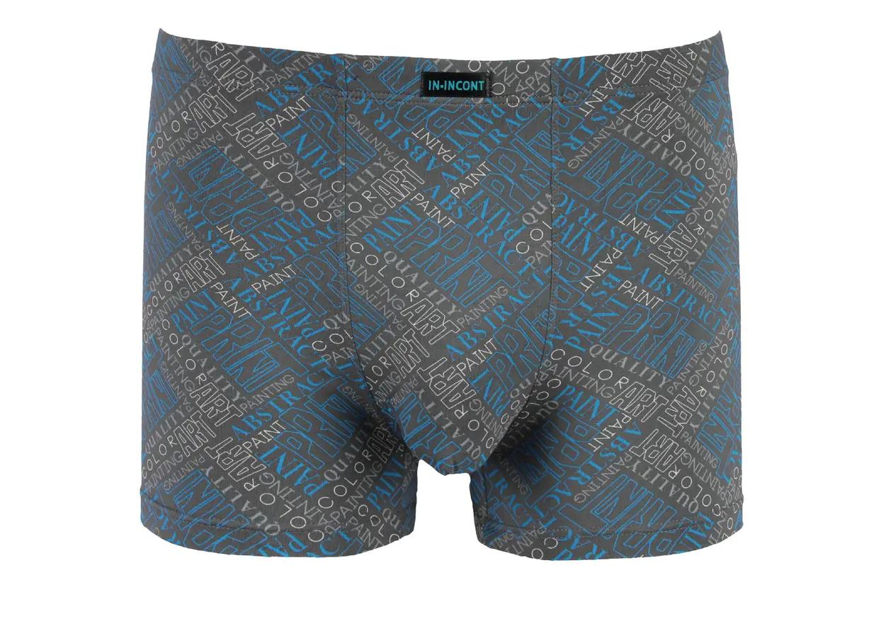 Мужские трусы IN.INCONT Полу-батал 4XL р. 52-54 Серый (20315)