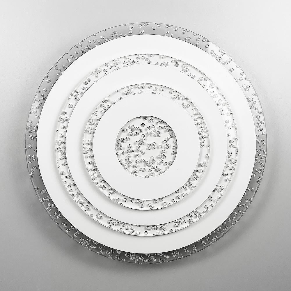 Светильник Line.F 2245-350 Q WT с прозрачным акрилом с пузырьками круглый 35 см (3479_6793)