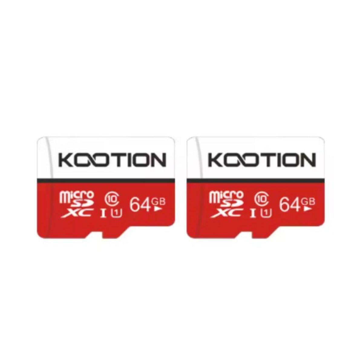 Карта пам'яті Kootion 64 GB microSDXC UHS-1 class 10 adapter SD 2 шт. (TF-64G-U1*2)