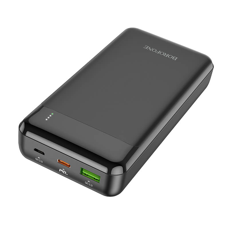 Павербанк BOROFONE Incredible BJ19A 20000mAh 1USB/1Type-C 20W/3A PD/QC Black - фото 5