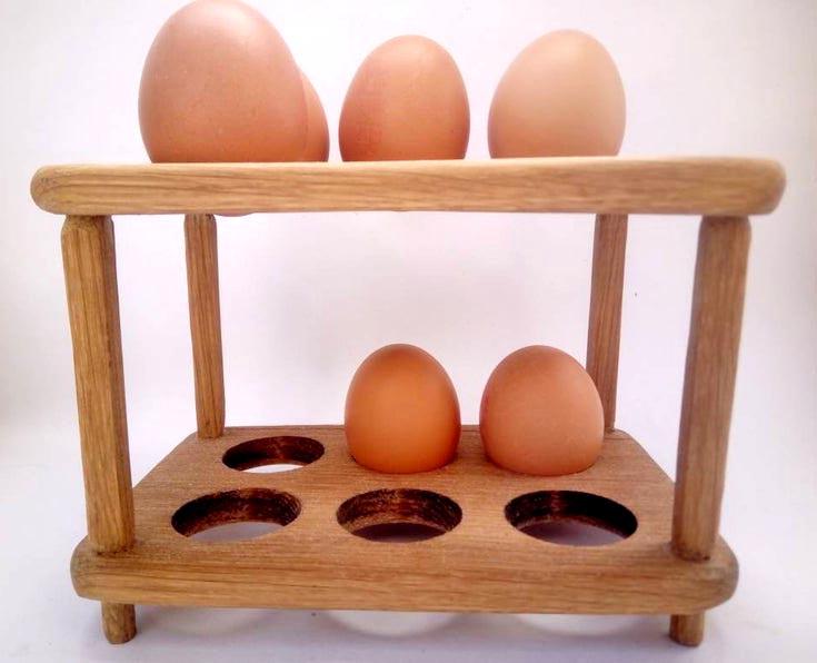 Подставка для яиц из дерева Донгтао Мускат (ПЯЙ-002507)