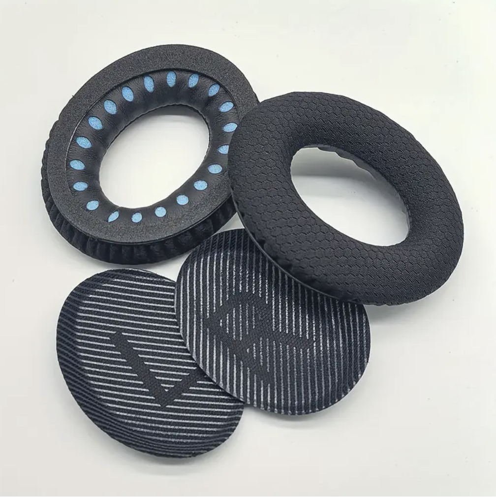 Амбушюри тканинні для Bose Quietcomfort AE2 QC2 QC15 QC25 QC35 QC45 Чорний (28748780) - фото 2