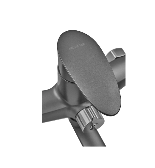 Смеситель для ванны цвет графит из термопластика PLAMIX CEZAR-006 EURO SET Graphite (PM0691) - фото 4 Смеситель для ванны цвет графит из термопластика PLAMIX CEZAR-006 EURO SET Graphite (PM0691) - фото 4