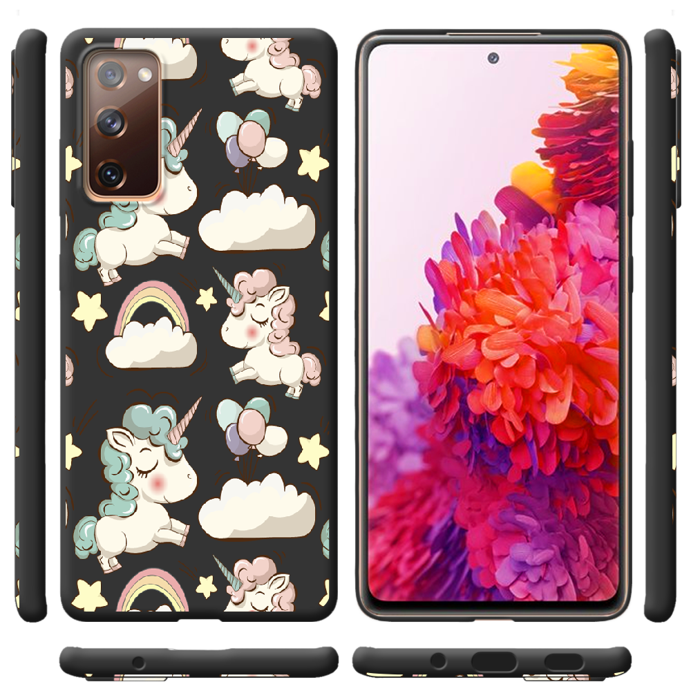 Чохол Boxface Samsung G780 Galaxy S20 FE Unicorns Чорний силікон (41035-cc2-41529) - фото 2