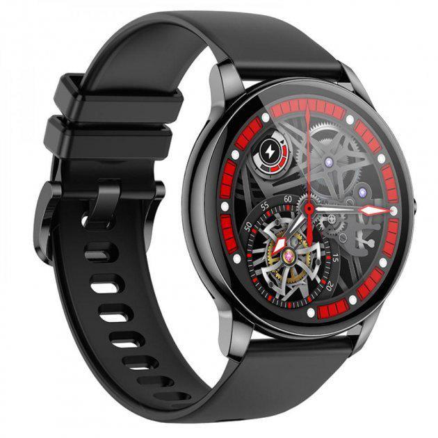 Смарт-годинник Hoco Y10 з Amoled дисплеєм Чорний (10627132)