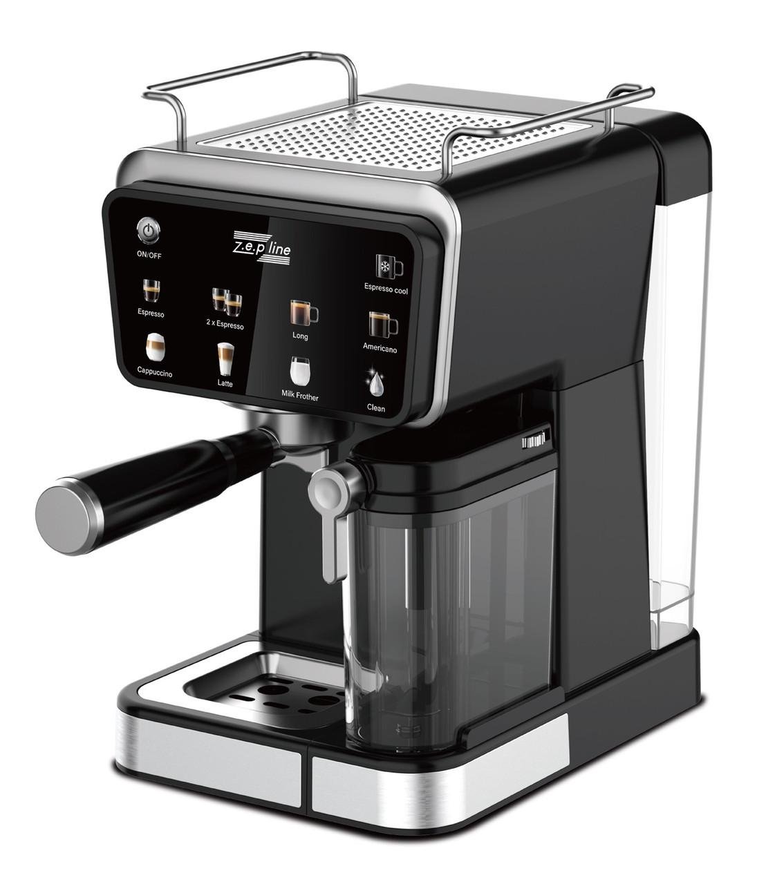 Кофемашина Zepline ZP-6803 3000 Вт 20 бар с автоматическим вспенителем молока и функцией холодного эспрессо сенсорного управления (ZP-6803)