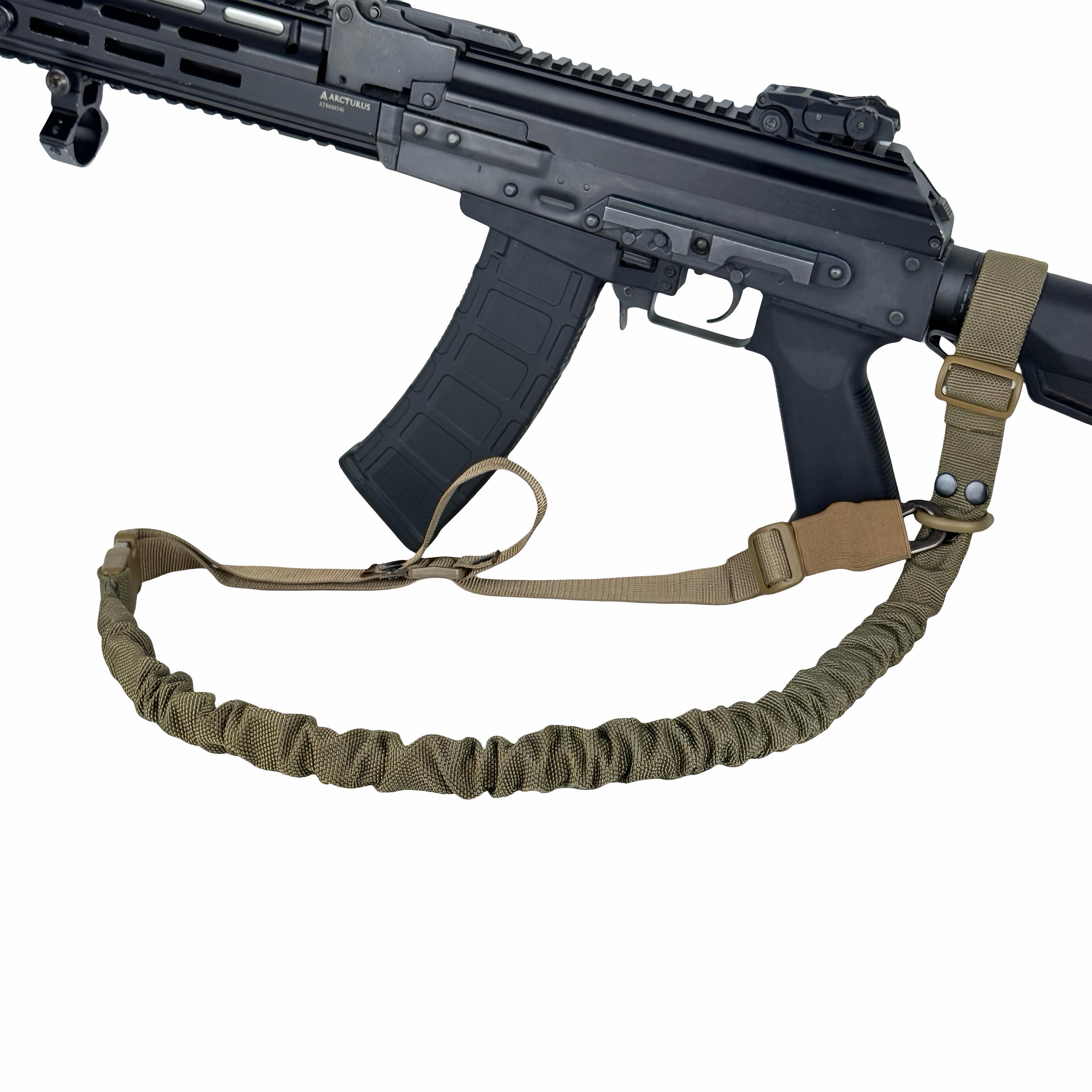 Ремень оружейный одно/двухточечный эластичный Ragnarok FORSETI Койот - фото 3