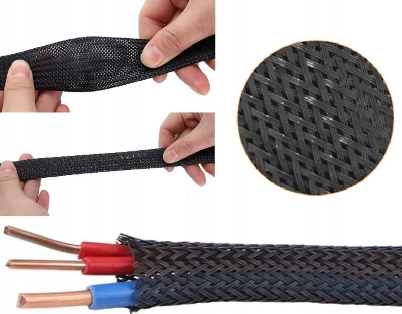 Кабельная оплетка защитная JDD Tech 6.6 полиамидное моноволокно Ø3-9 мм 10 м Черный (000049891) - фото 4 Кабельная оплетка защитная JDD Tech 6.6 полиамидное моноволокно Ø3-9 мм 10 м Черный (000049891) - фото 4