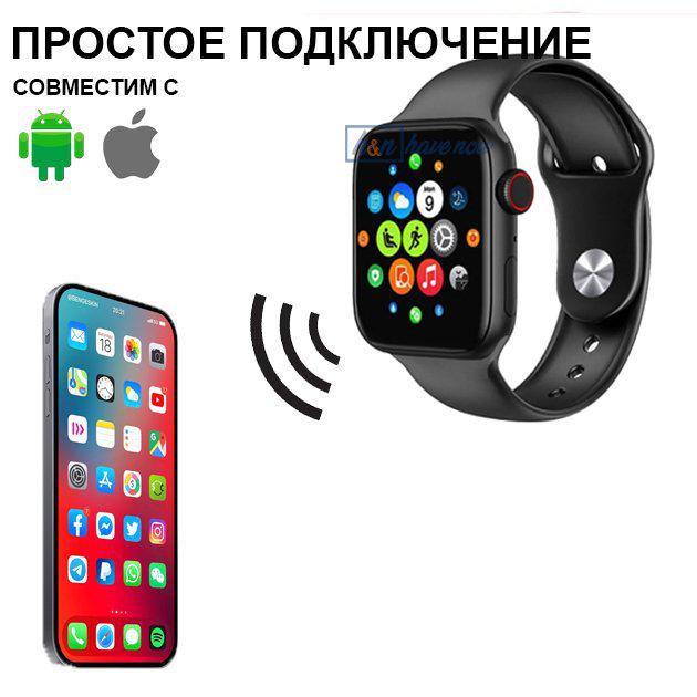 Смарт Годинник Smart Watch T800 Чорний (4848056) - фото 5