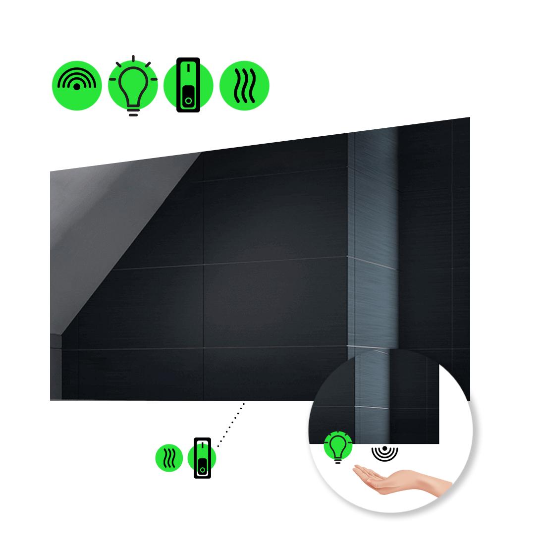 LED-зеркало 120x80 см с ИК включателем и подогревом с механическим управлением Lucia (luciag202)