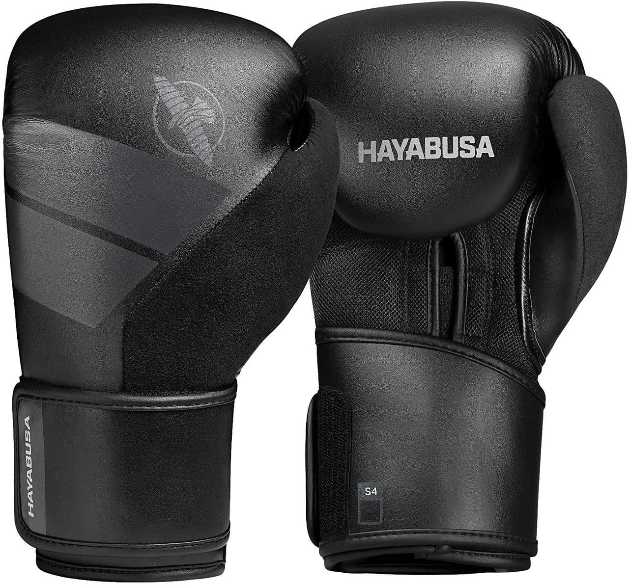 Боксерские перчатки Hayabusa S4 кожа 12 oz Черный