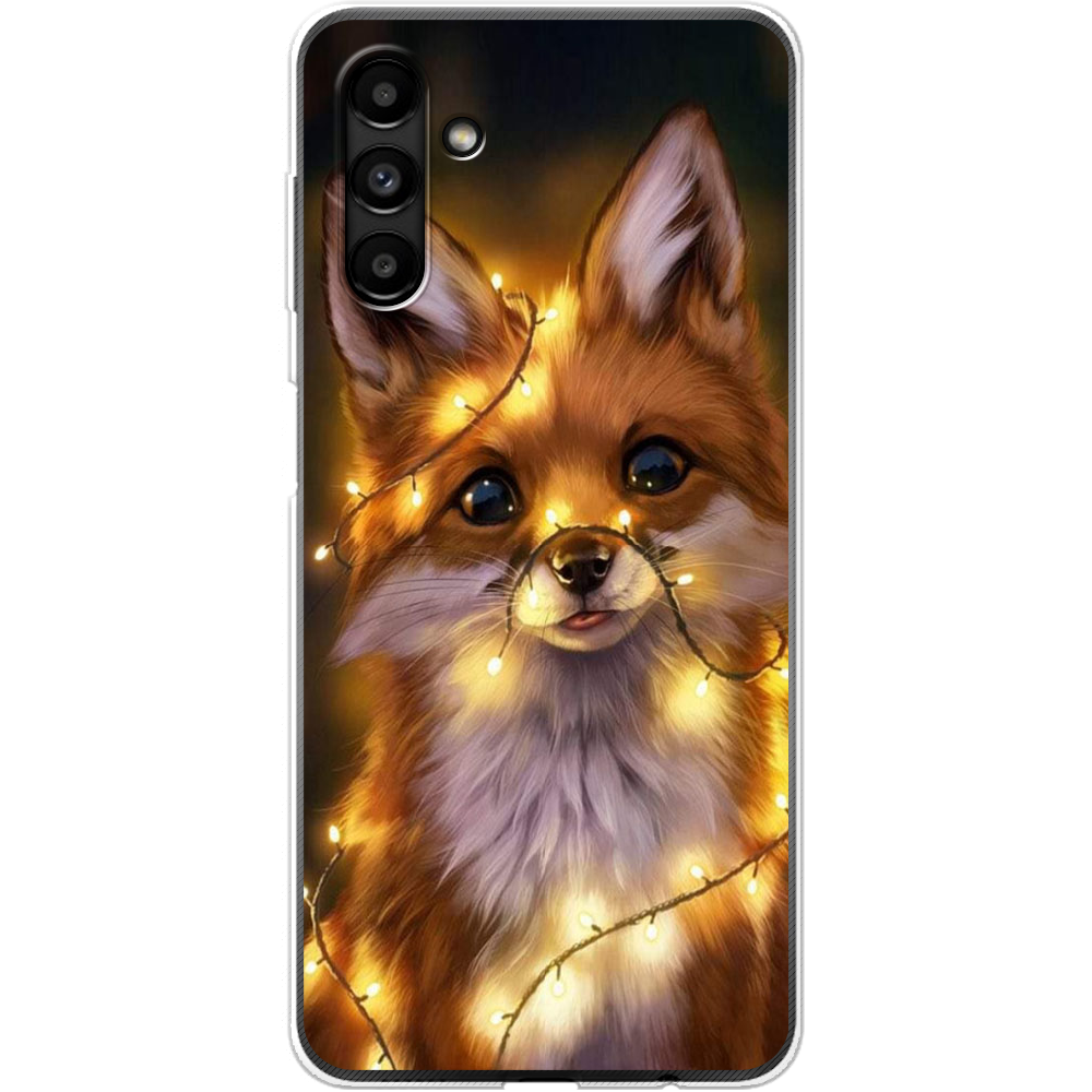 Чехол BoxFace Samsung Galaxy A13 (A136) Рождественская лиса Прозрачный силикон (44113-up2399-44113)