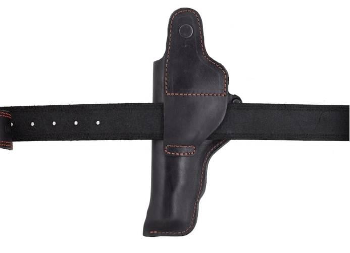 Кобура для АПС поясная не формованная кожаная Черный (16102)