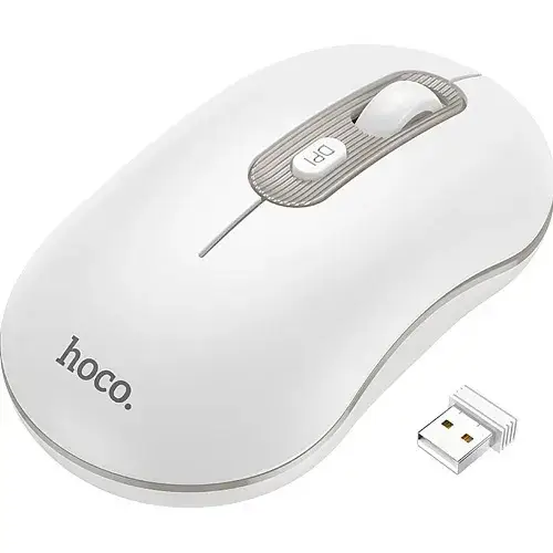 Мышь беспроводная Hoco GM21 Platinum Business Wireless Mouse 2,4G White/Gray
