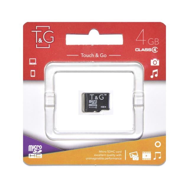 Карта пам'яті T&G MicroSDHC 4GB Class 4 (000015999)