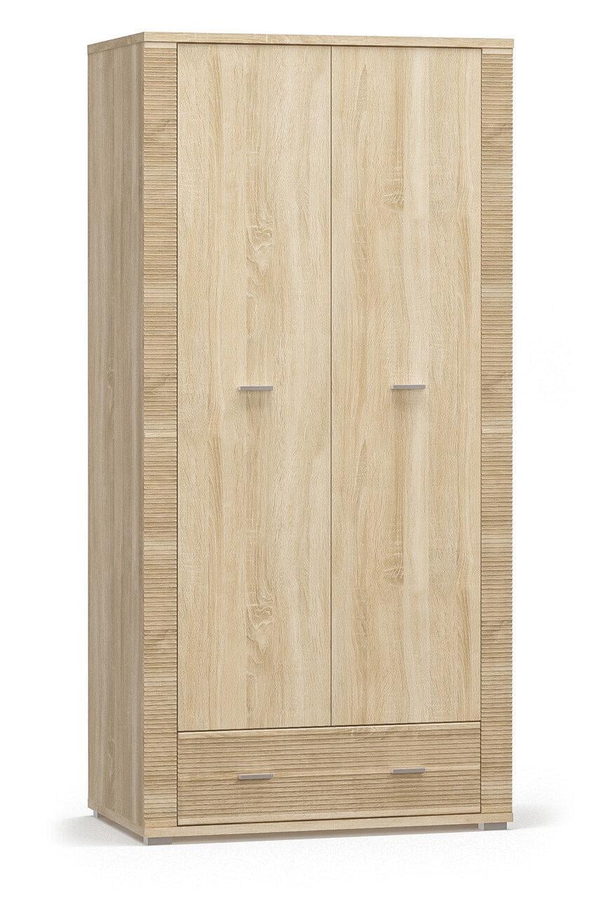 Шафа розпашна для дому Mebel Service Грес 2Д1Ш ​​928х553х1920 мм Дуб самоа (9515)