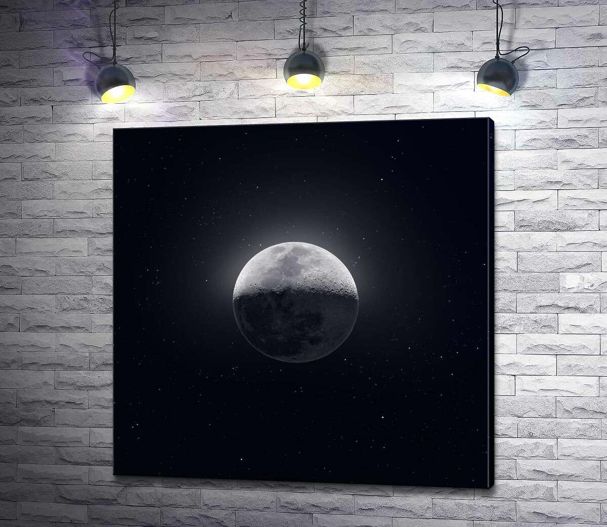 Картина ArtPoster Верхушка Луны озарена серебряным светом 100x100 см Модуль №1 (003486) Картина ArtPoster Верхушка Луны озарена серебряным светом 100x100 см Модуль №1 (003486)