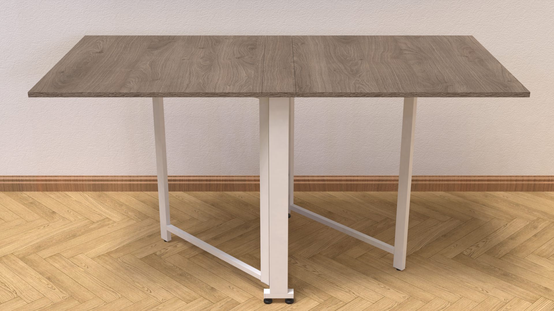 Стол-книжка трансформер Ferrum-decor Orion 2 металл/ДСП 16 мм 750x1520x730 мм Белый/Дуб Сонома Трюфель (ORI212) - фото 2 Стол-книжка трансформер Ferrum-decor Orion 2 металл/ДСП 16 мм 750x1520x730 мм Белый/Дуб Сонома Трюфель (ORI212) - фото 2