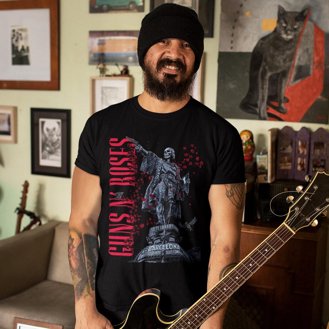 Футболка унисекс Guns N Roses Not In This Lifetime Barcelona 2018 3XL Черный (32699632)