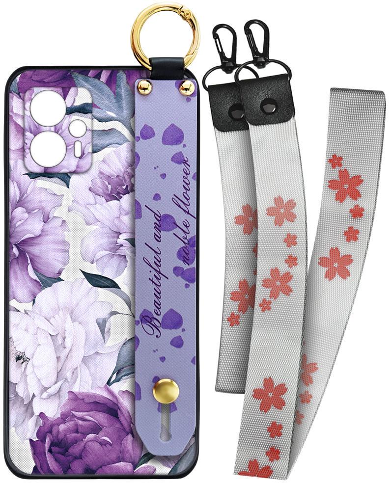 Чехол SHLab Motorola G13 Beautiful Flower + два ремешка с карабином (34398)