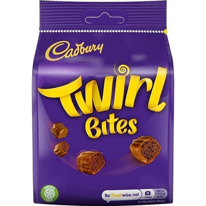 Цукерки шоколадні Cadbury Twirl Bites 109 г (2052458920)