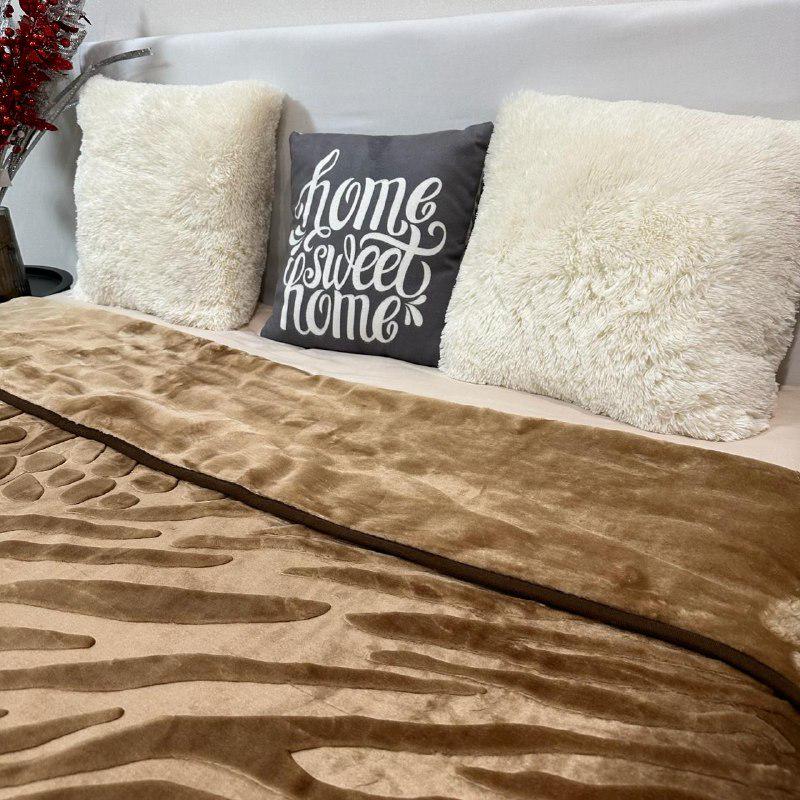 Покрывало на кровать акриловое 200x230 см Светло-коричневый (28857538) - фото 8 Покрывало на кровать акриловое 200x230 см Светло-коричневый (28857538) - фото 8