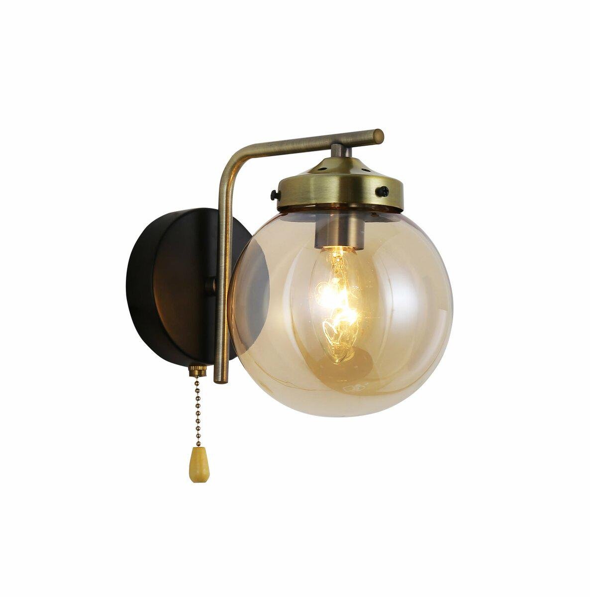 Бра 74405/1W Antique Brass/Matte на 1 плафон Black (SP000043874)