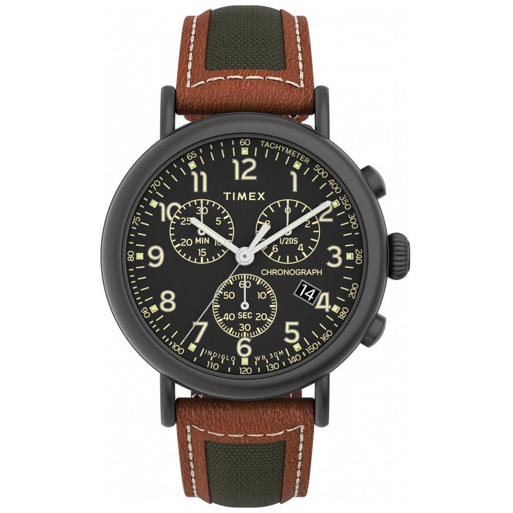 Наручные часы мужские Timex Standard Chrono кварцевые Black (Tx2u58000)