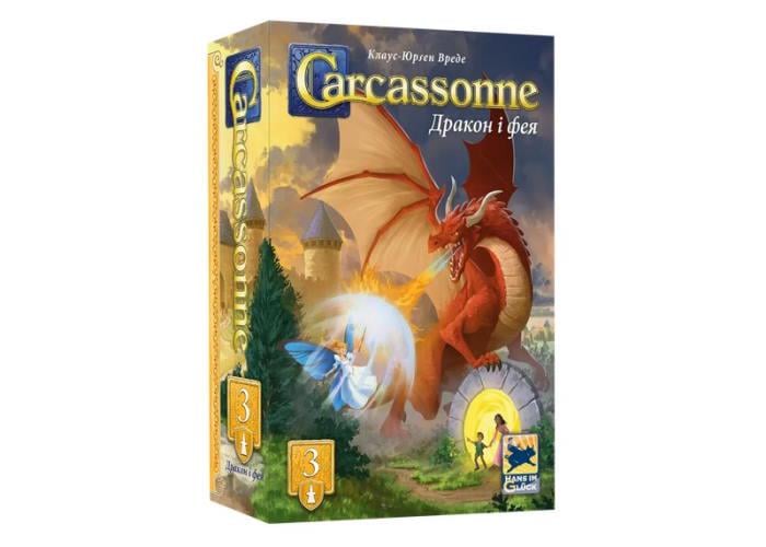 Настольная игра CARCASSONNE ДРАКОН И ФЕЯ Дополнение 3 (FI25068)