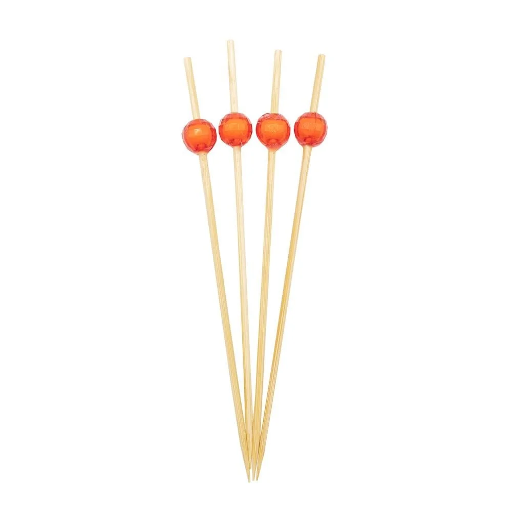 Шпажки Красный шарик 12см 100 шт. (180)