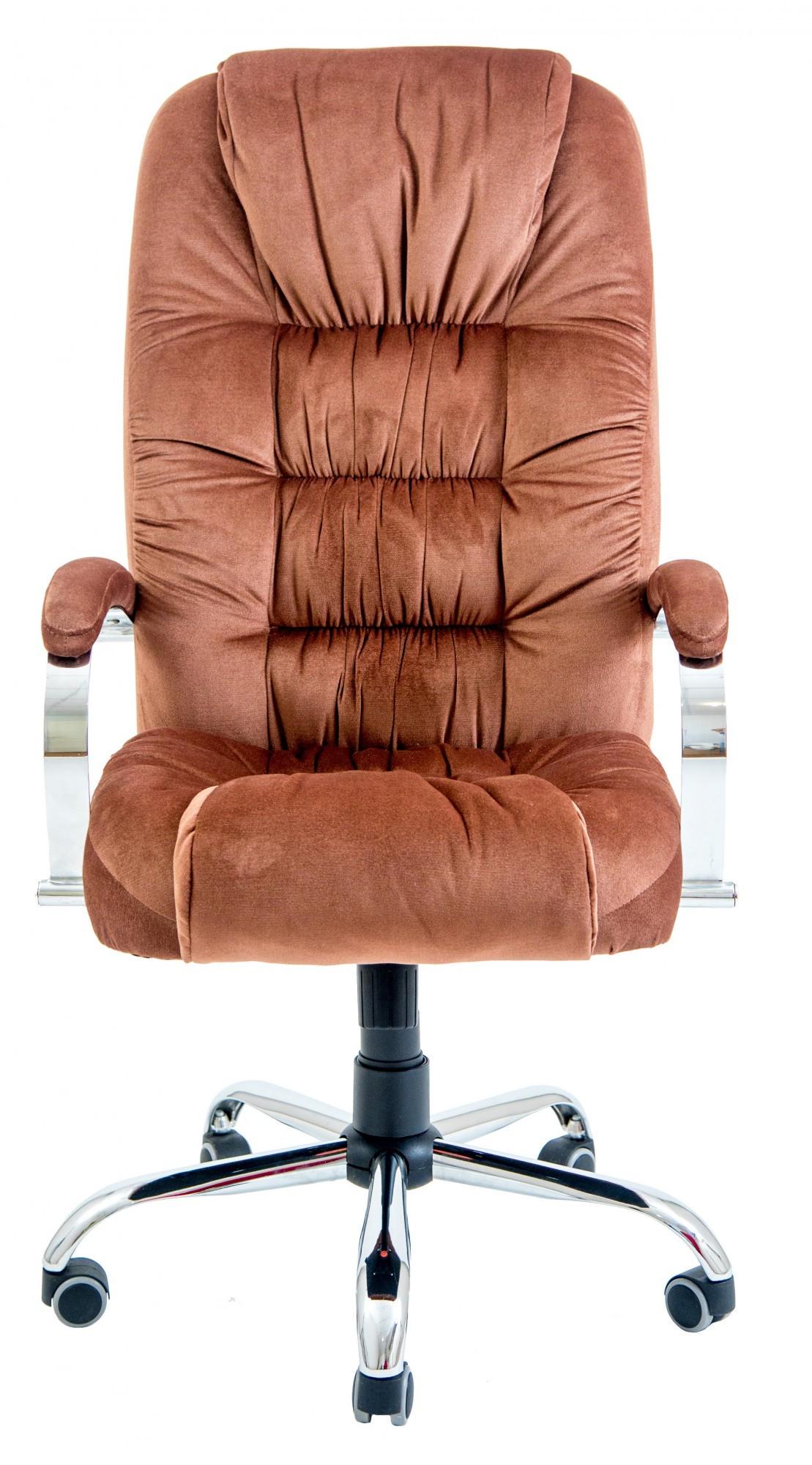 Кресло офисное компьютерное Richard Leonis 42 Хром М2 AnyFix Коричневый - фото 2