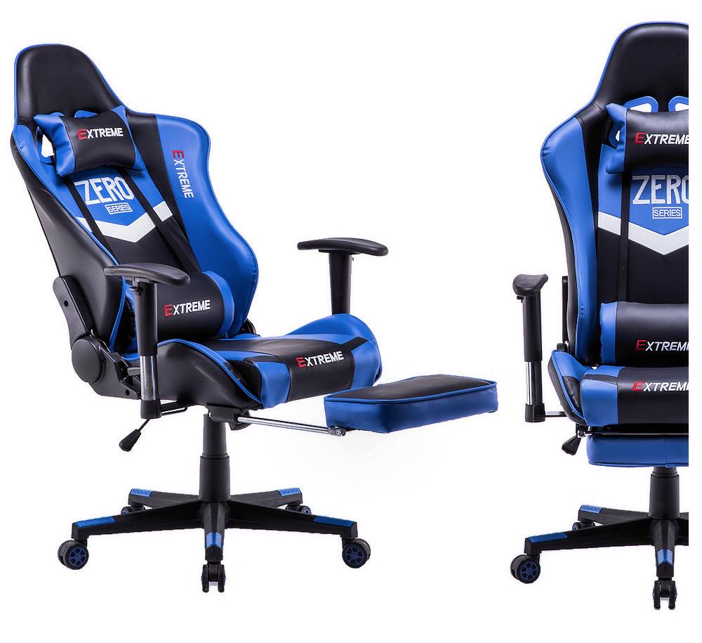 Крісло комп'ютерне геймерське Extreme Zero Чорний/Синій (10629780) - фото 3 Крісло комп'ютерне геймерське Extreme Zero Чорний/Синій (10629780) - фото 3