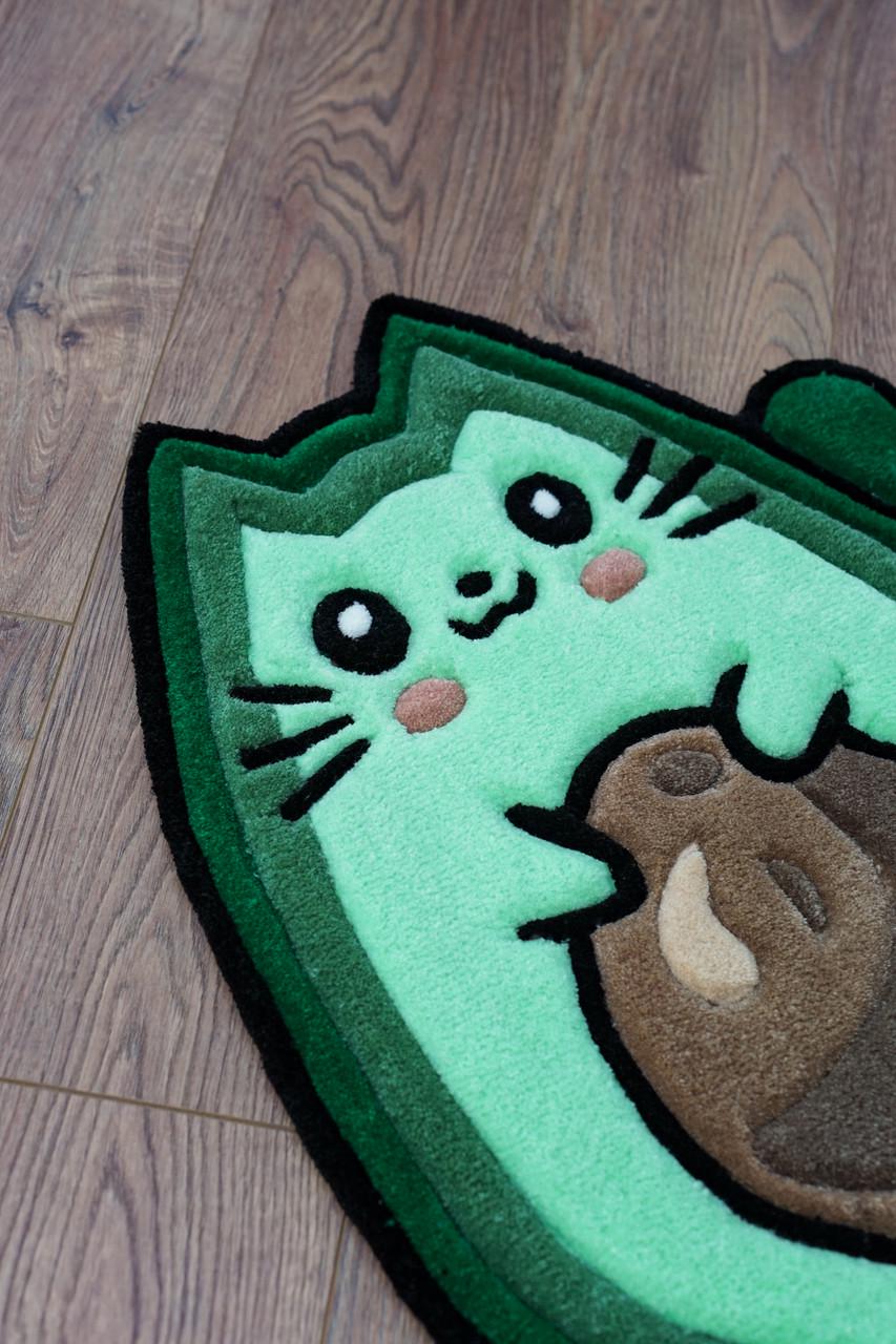 Килим ручної роботи АвоКотик 80x75 см - фото 3 Килим ручної роботи АвоКотик 80x75 см - фото 3