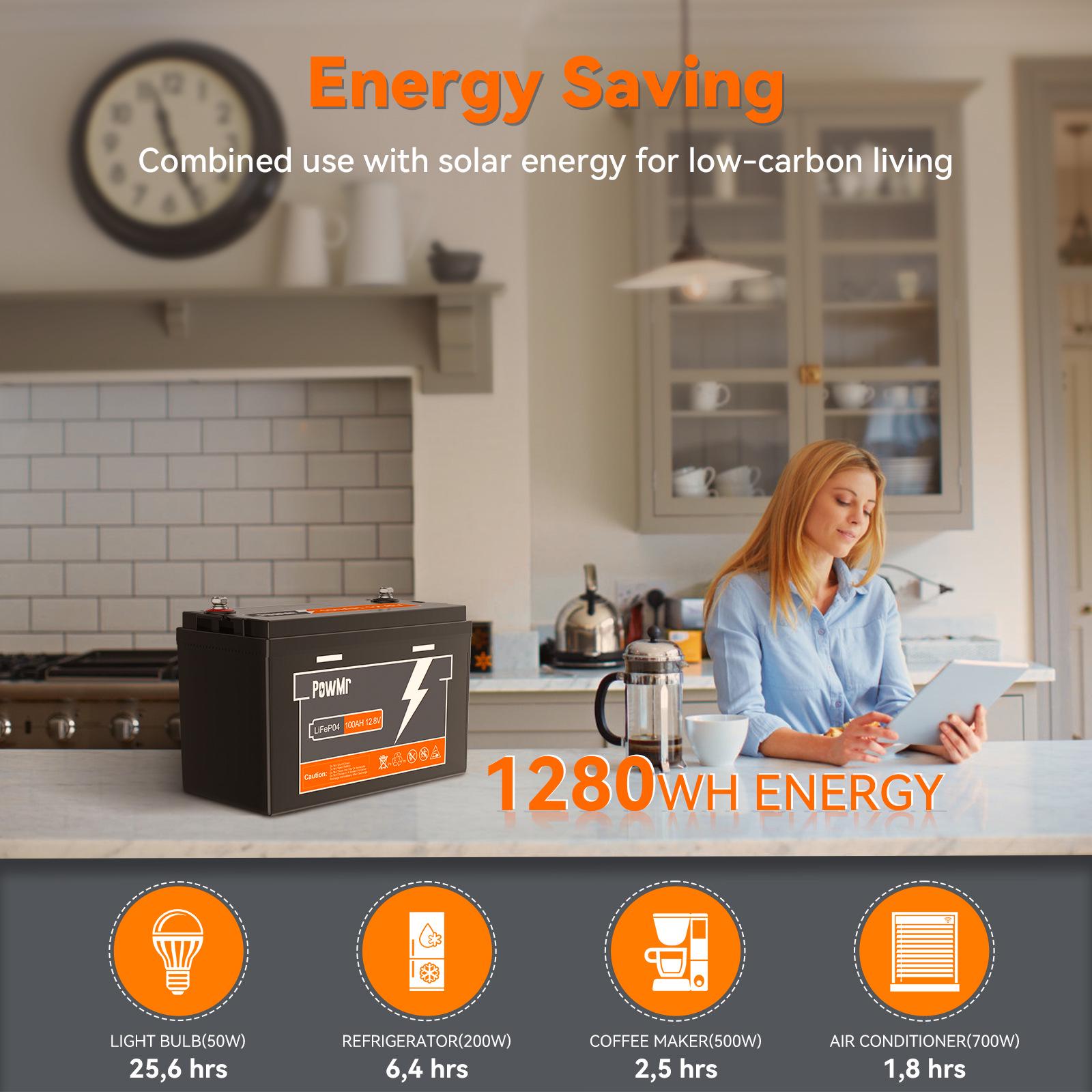 Аккумулятор для ИБП PowMr LiFePo4 12,8V 100 Ah - фото 4