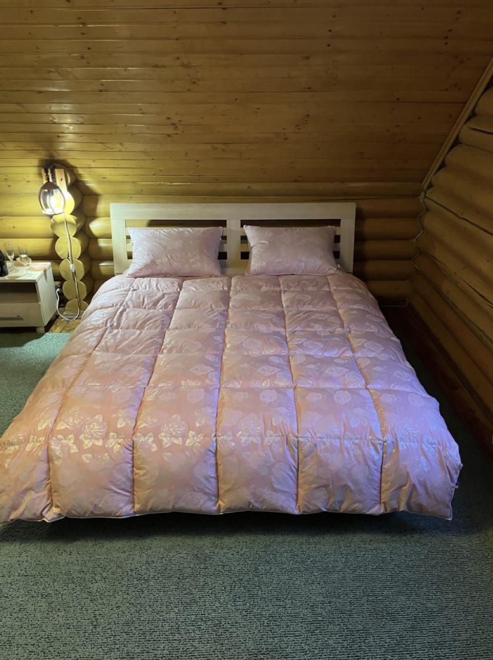 Ковдра пухова касетна Catalea зимова 150x200 см Рожевий (5982)