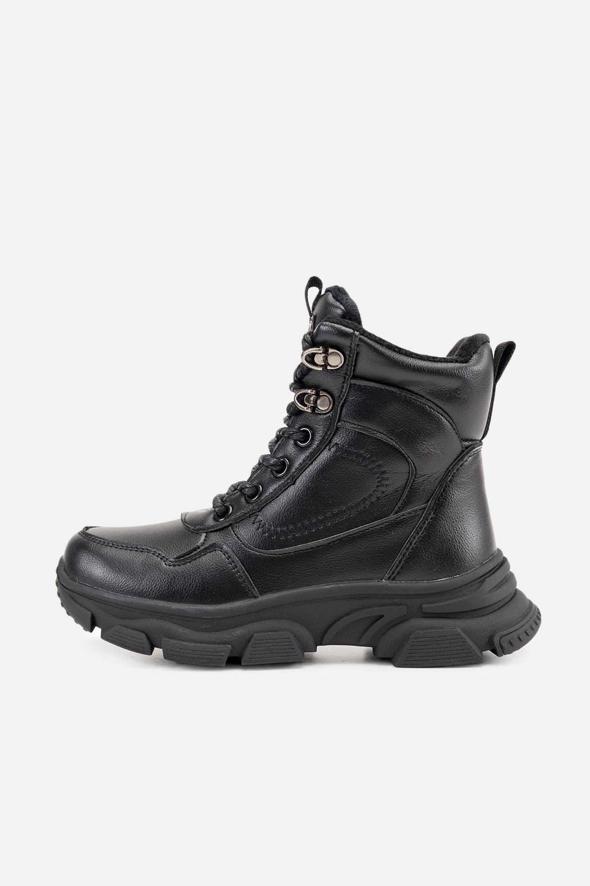 Ботинки детские зимние ЦБ-00260725 для мальчика р. 34 Черный (29086023)