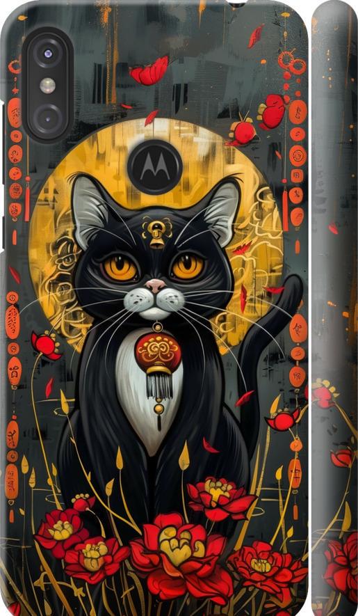 Чехол на Motorola One Power China Cat (6134m-1588-42517)