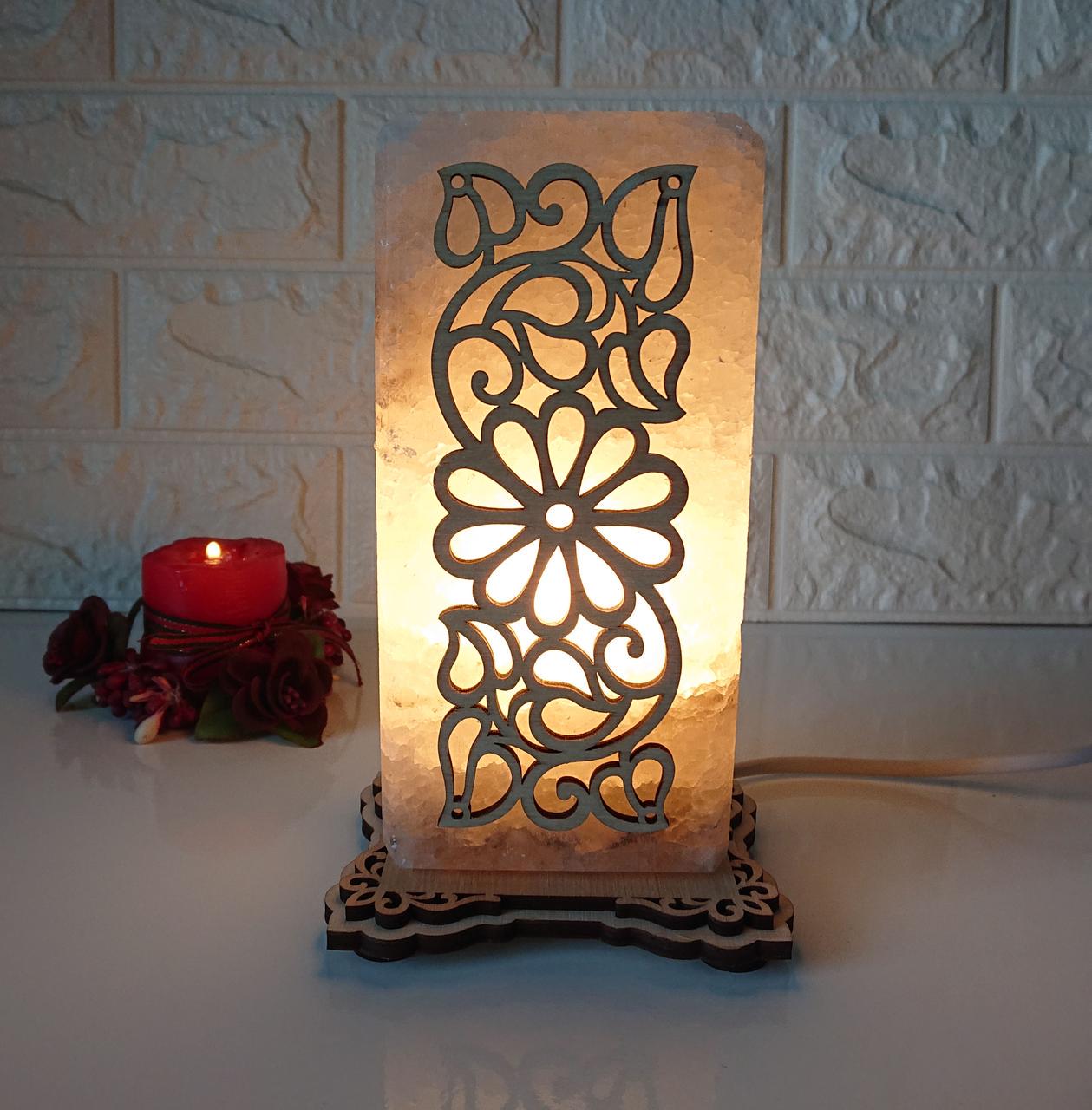 Соляной светильник Ромашка (p-0006-y)