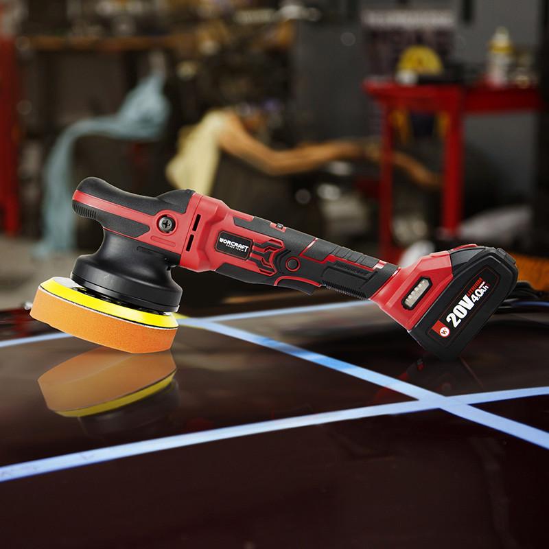 Полировальная машина аккумуляторная бесщеточная Worcraft COP-S20LiBH с аккумулятором 4А и зарядным 20В 150 мм (43213) - фото 6