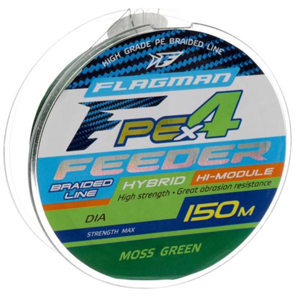 Шнур Flagman PE Hybrid X4 Feeder 150 м 0,12 мм Moss Green (29150-012)