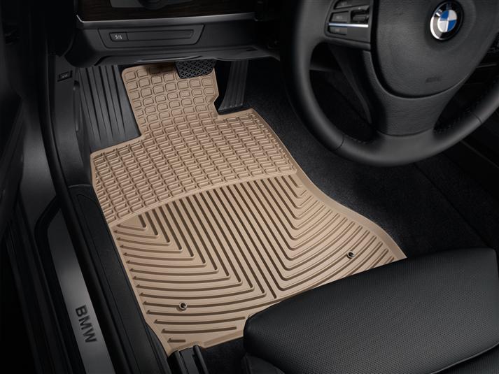 Килимки автомобільні передні гумові WeatherTech W135TN BMW 7-Series/F01/F02 2010-2015 Бежевий (1185135805)