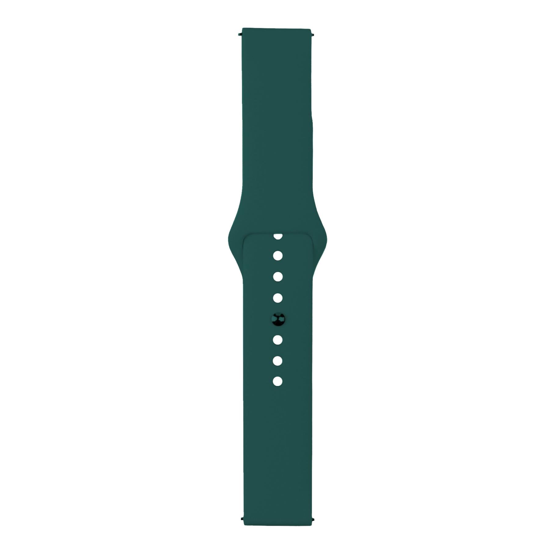 Ремінець для годинника Silicone Button Design Cyprus 20 мм Green