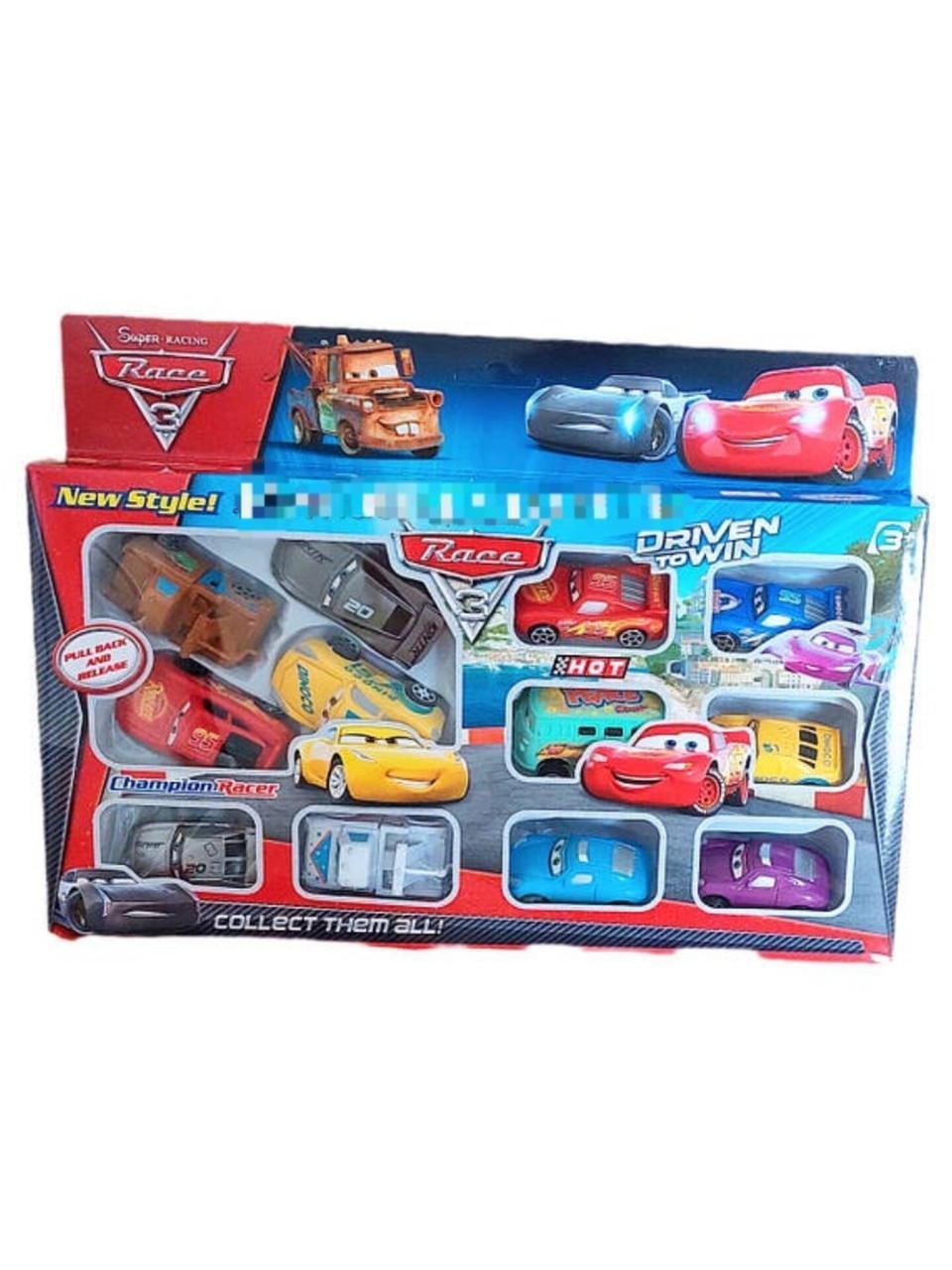 Набор машинок Тачки 12 шт. машинки герои Cars 757-8 машинка Молния Маквин (7129)