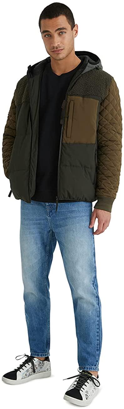 Куртка мужская Desigual 21wmew15 L Хаки - фото 4