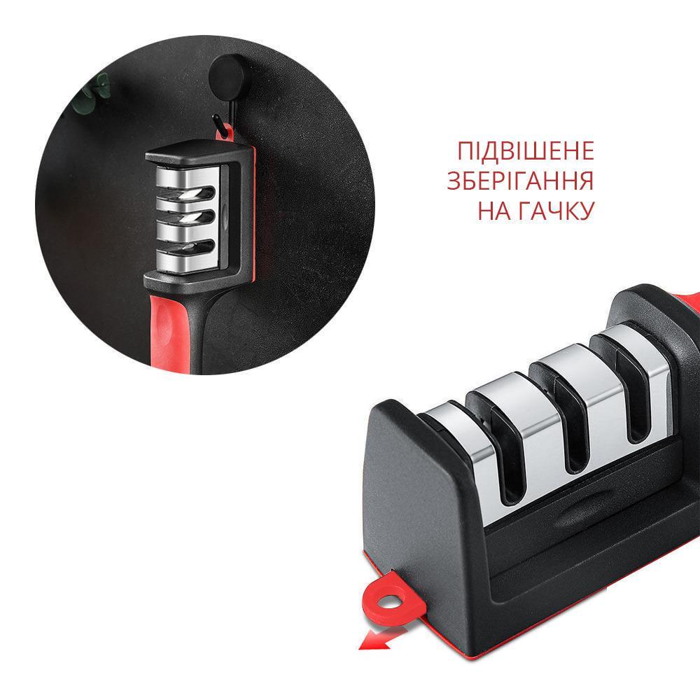 Точилка ручна 3 Stage Knife Sharpener для всіх видів ножів (847925) - фото 7